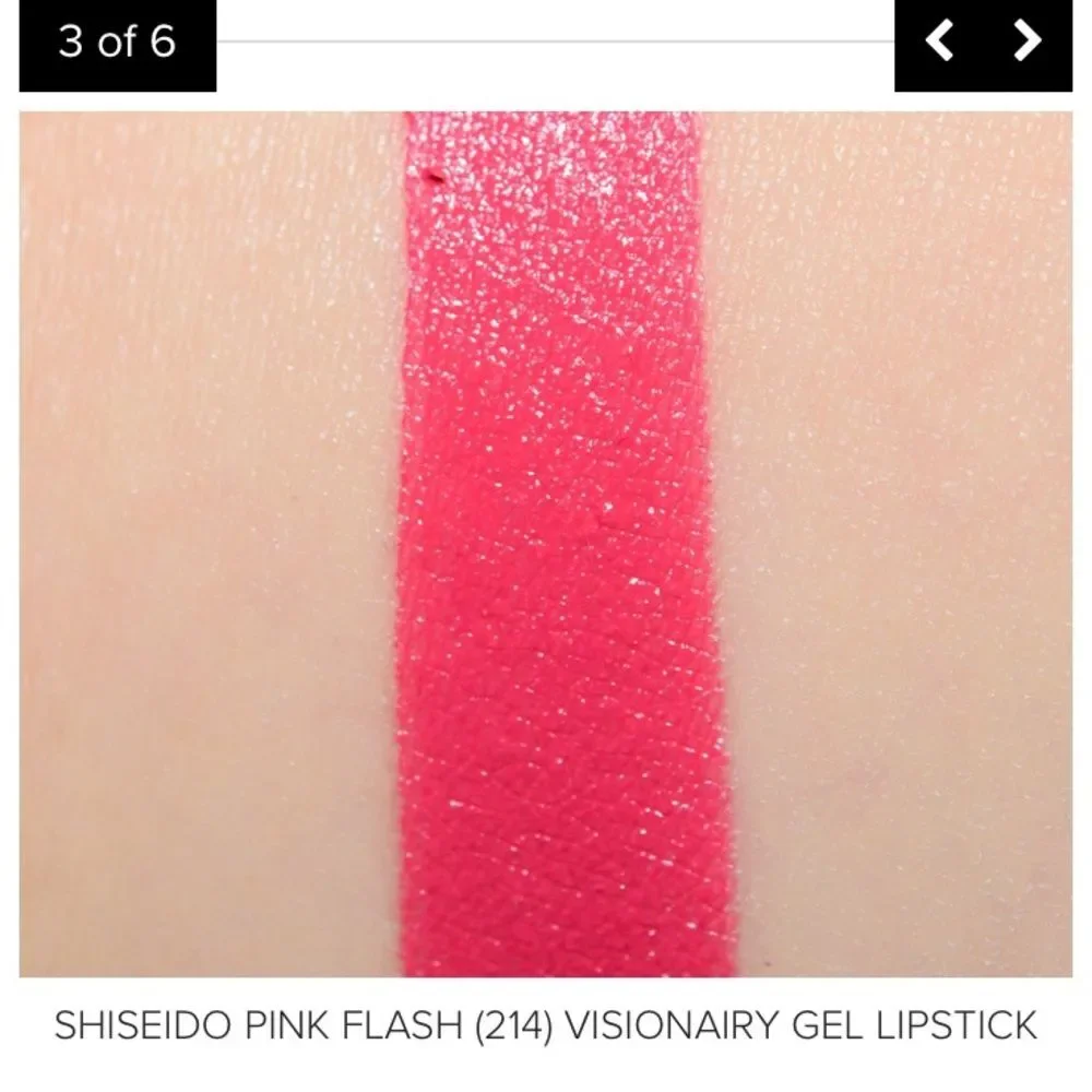 Shiseido Pink Flash 214 Visionary Gel Lipstick Hot Pink Full Size Discontinued